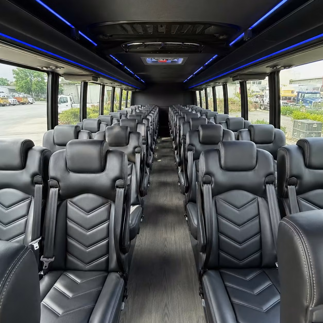 25 passenger minibus interior