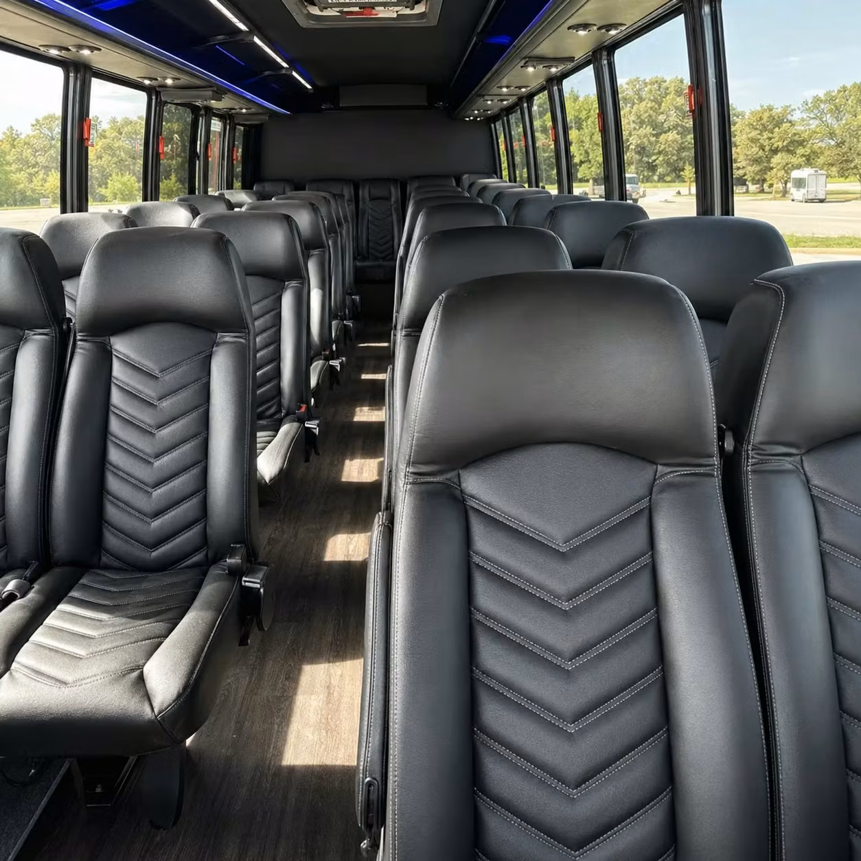 28 passenger minibus inside