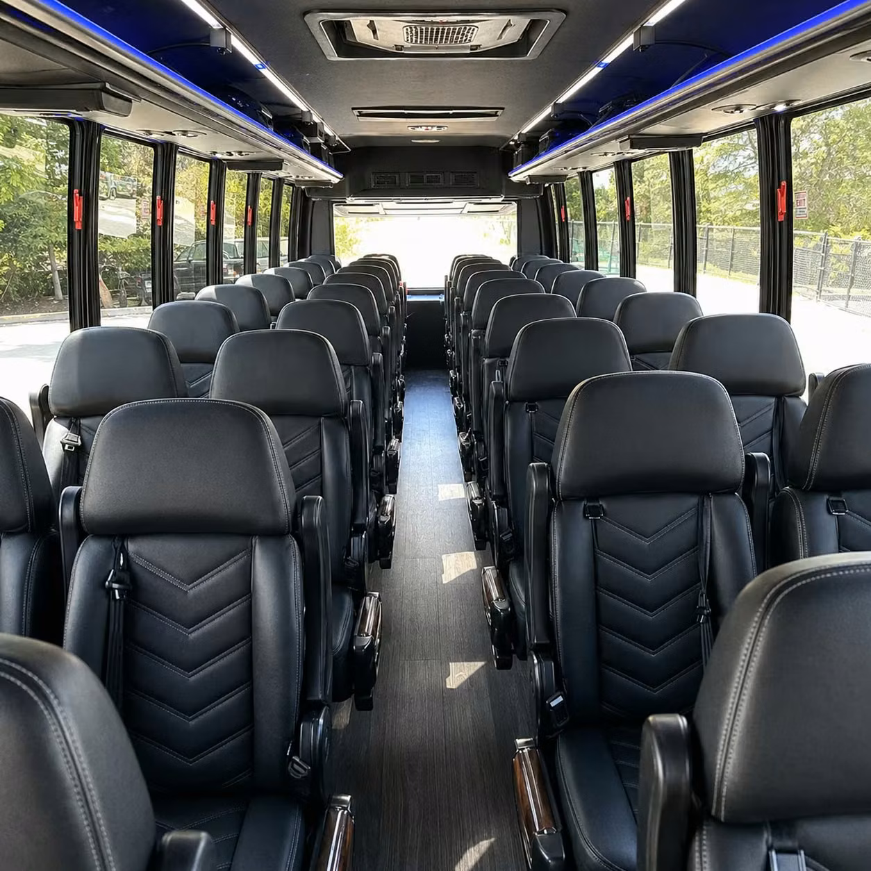 28 passenger minibus interior