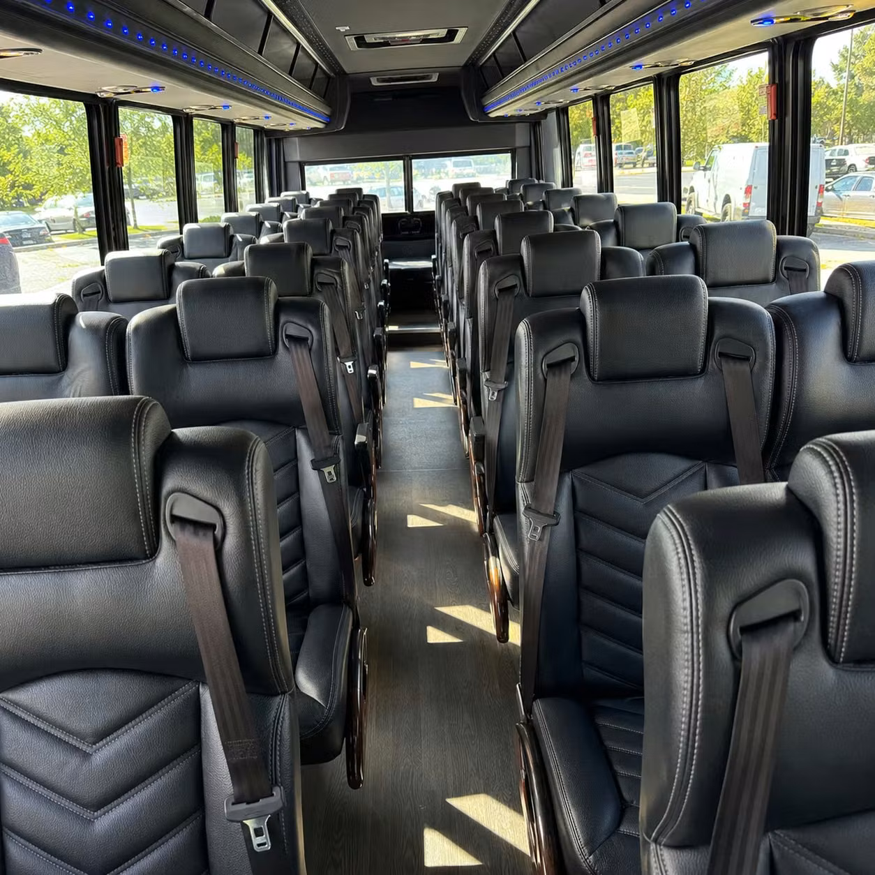 30 passenger minibus inside