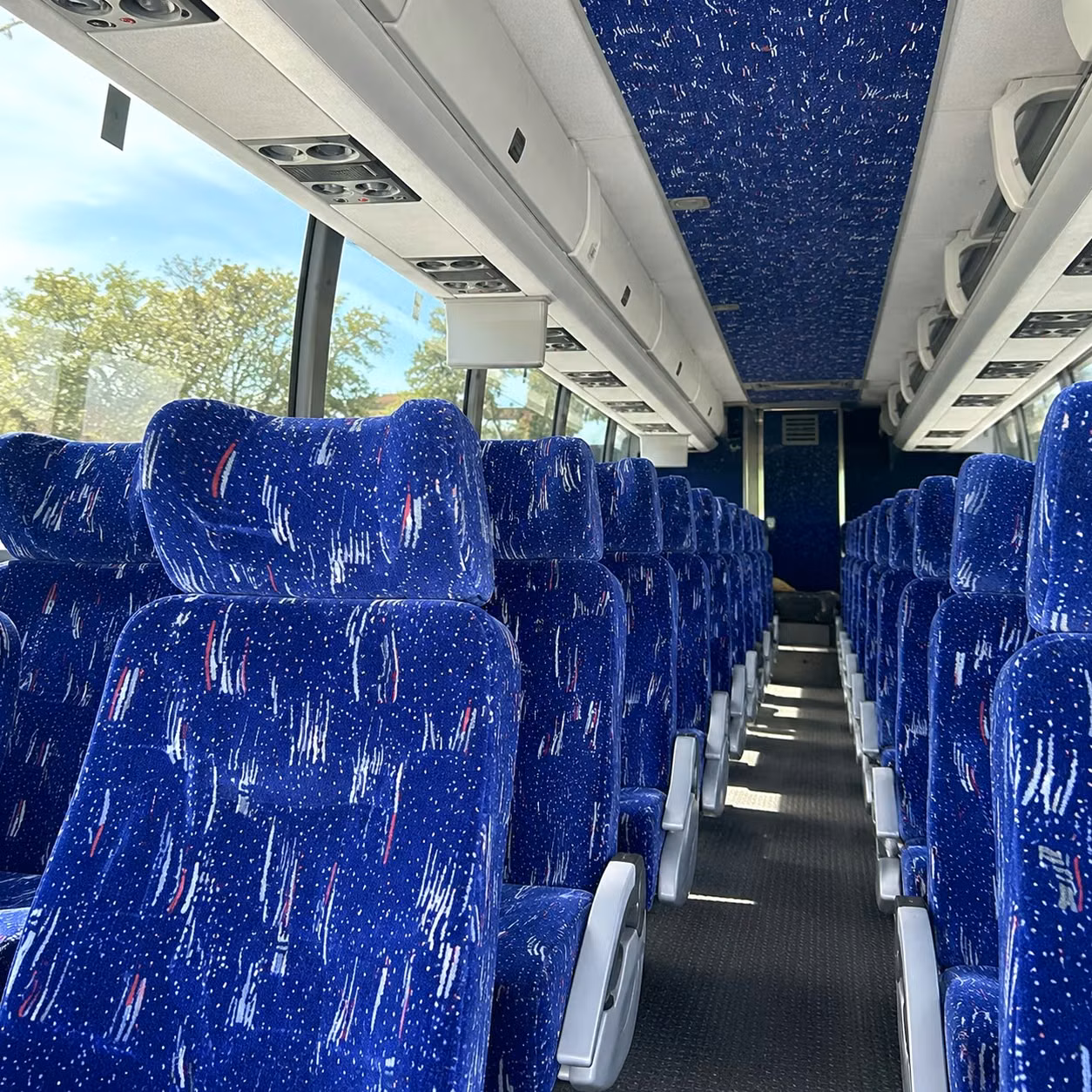 louisville charter bus interior